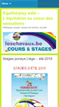 Mobile Screenshot of leschevaux.be